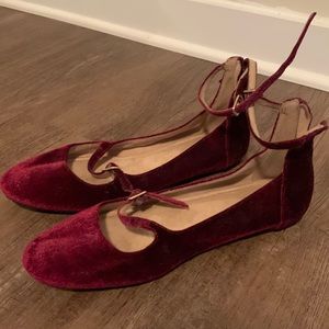 Red flats, old navy, size : 8
